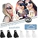 6 Set Large Size Nose Sun Protection Nose Protector UV Eye Patch for Glasses Sunlight Men Women Sports, black3 white3 (Black)