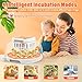ONKO 12 Egg Incubator with Auto Temp & Humidity Control for Home, Farm, Classroom, Auto Egg Turner & Stop, External Water Refill, Air Vent, 360° Clear View, Hatching Chicken, Duck, Goose, Pigeon Eggs