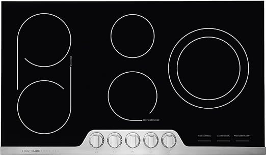 Frigidaire Professional 36 Inch Electric Range, Ceramic Glass Cooktop 5-Burner