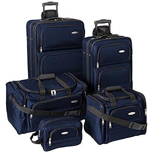 navy blue luggage sets