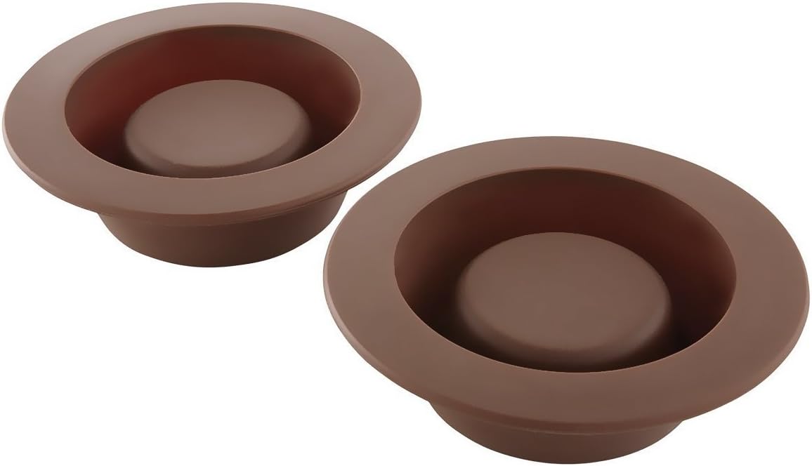 4 Brownie Bowl Mini Cake Molds Soft Silicone Novelty Round Dessert Baking Dishes