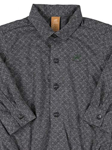 Kit Bebê Body e Calça Suspensório Meninos Up Baby, Cinza, P