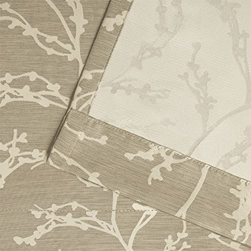 Exclusive Home Curtains Kilberry Woven Blackout Grommet Top Curtain Panel Pair, 52x84, Natural, 2 Count,EH8003-02 2-84G