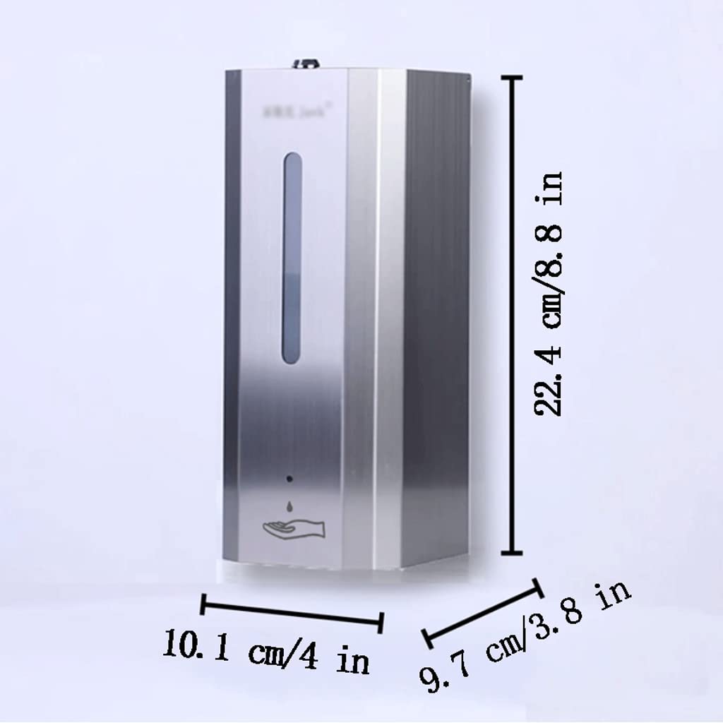 Pratico Dispenser Automatico di Sapone Dispenser di lozione in Acciaio Inossidabile Dispenser di Shampoo per Montaggio a Parete Liquido 1000 ml (35,2 Once) per lavello Popolare