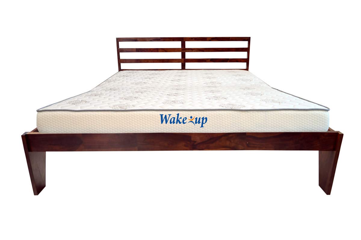 Wake Up King Size Bed & Mattress Combo Nexus Sheesham Heart Wood Bed