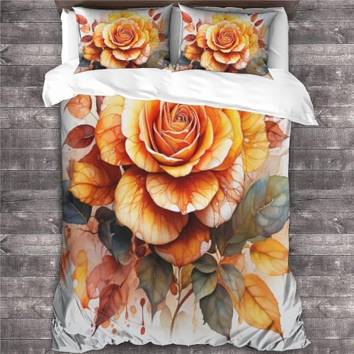 Housse de couette rose en microfibre douce avec fermeture éclair pratique 220x240