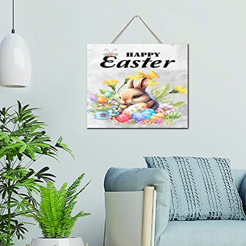 Plaque murale de Pâques en bois de palette pour embellir votre porche printanier