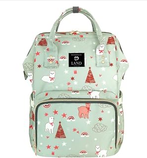 Bolsa Maternity Land Tradicional Original Verde Lhamas