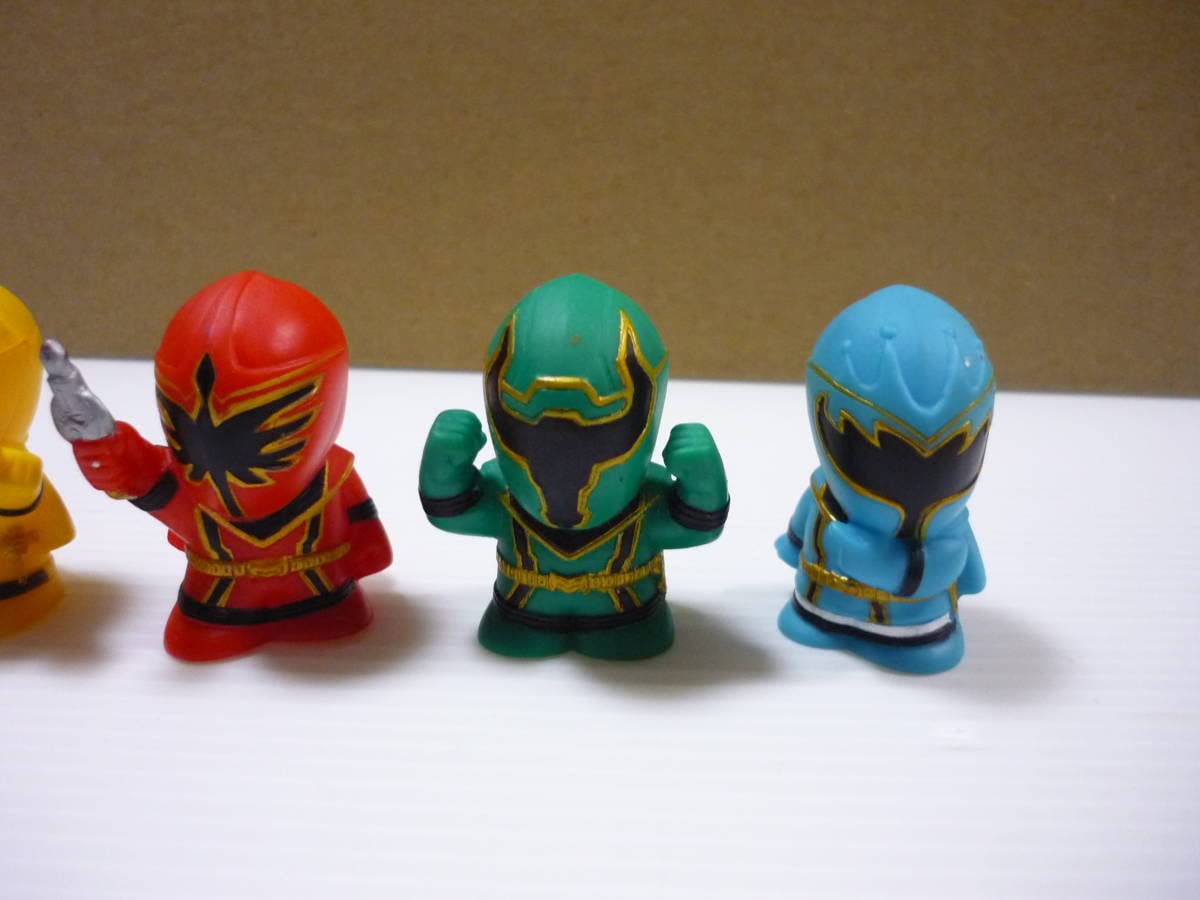 Amazon.co.jp: 【】指人形 5個セット 魔法戦隊マジレンジャー ソフビ