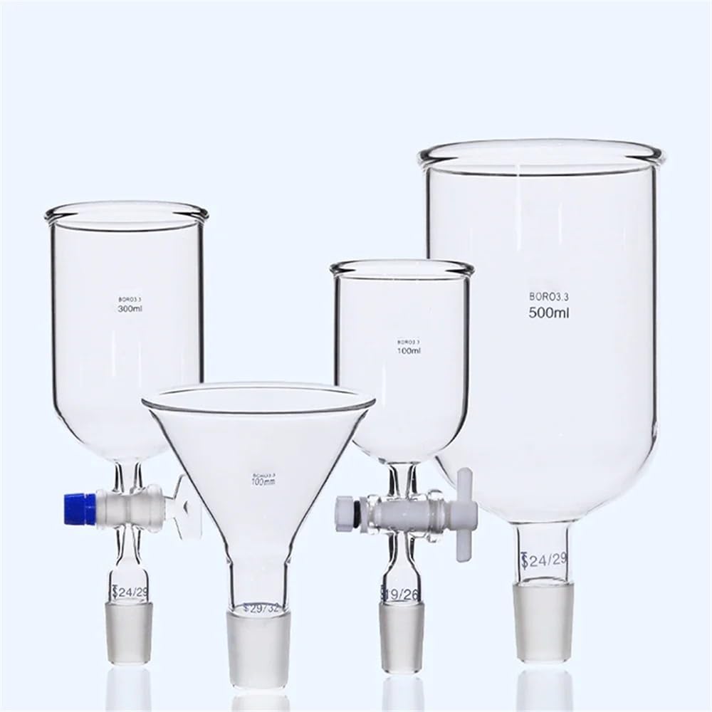 Vetreria da laboratorio 60/80/90/100/120/150mm 14/23 19/26 24/29 29/32 Tramoggia Triangolo Imbuto Vetreria da laboratorio Esperimento(300ml 24-29)