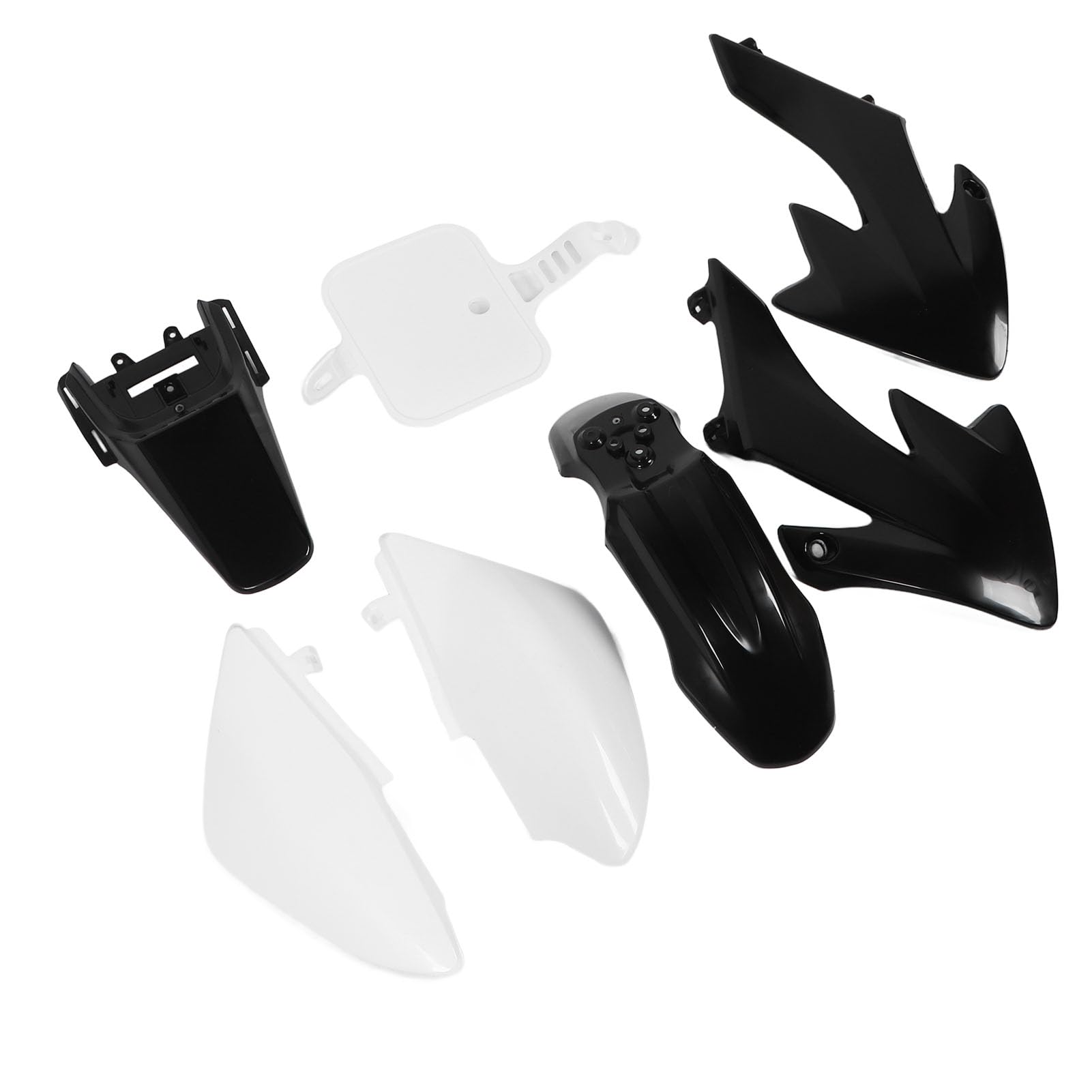 CHICIRIS Zestaw Owiewek Motocyklowych do Pracy z Nadwoziem Plastikowy Kompletny Zestaw Osłon Przeciwbryzgowych ABS 7-częściowy Owiewek do Owijania Nadwozia CRF50 XR50 od 50 Cm3 160 Cm3 Pit Dirt