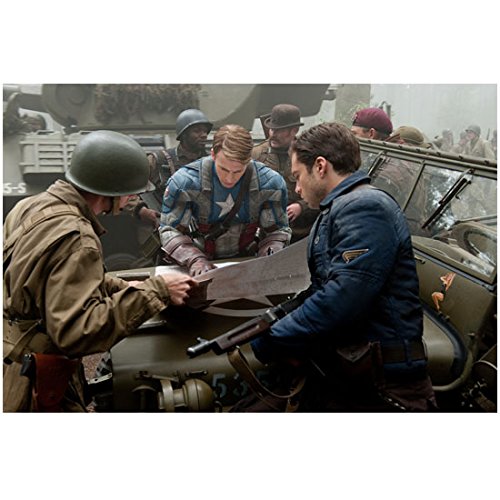 Chris Evans 8 Inch x 10 Inch photograph Looking at Map