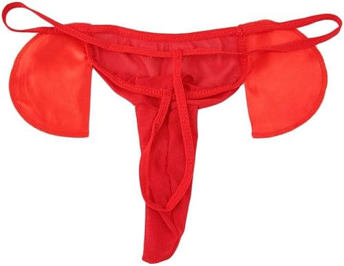 Miniatura 9 de QINGD's - Lencería para hombre, tanga, espalda en T, ropa interior con estampado de elefante, parte inferior