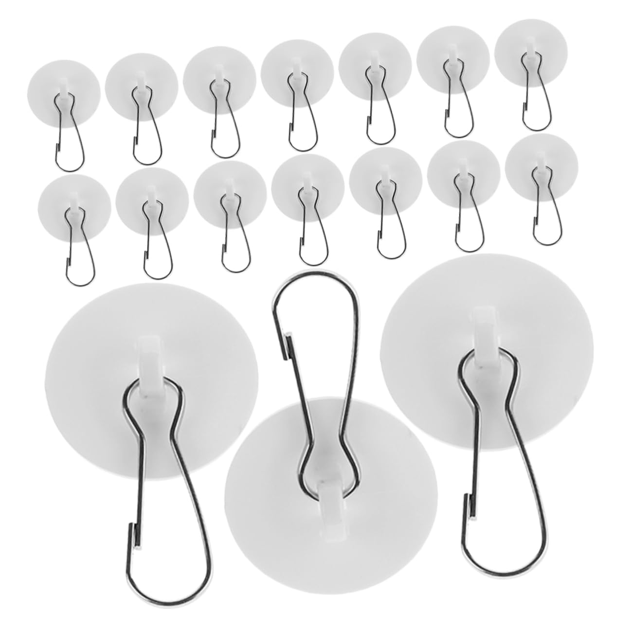 Alipis Ganchos Adhesivos Transparentes 100 Piezas, de Acero Inoxidable y Plástico, sin Taladro, Reutilizables, para Decoraciones de Boda y Navidad
