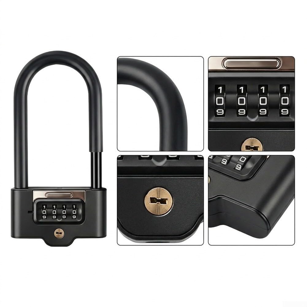 Lucchetto U Doppia Apertura con Password per Bici