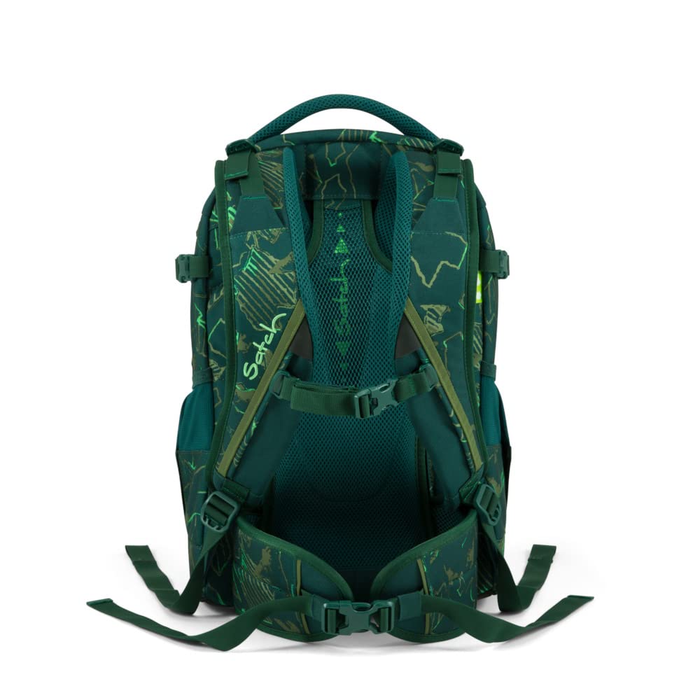 SATCH Green Compass Kinder-Rucksack, 45 cm, 30 Liter, Green Lands
