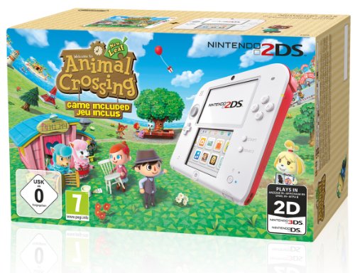 Nintendo 2DS + Animal Crossing: New Leaf videoconsola portátil 8,97 cm (3.53″) Pantalla táctil Wifi Rojo, Blanco