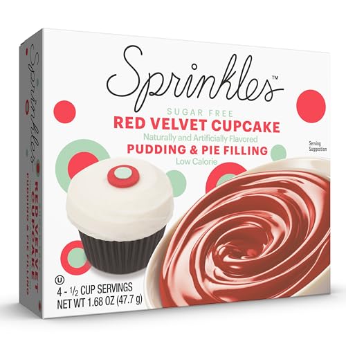 Sprinkles Red Velvet Cupcake Sugar-Free Instant Pudding Mix, 4 Servings, 1.68 oz