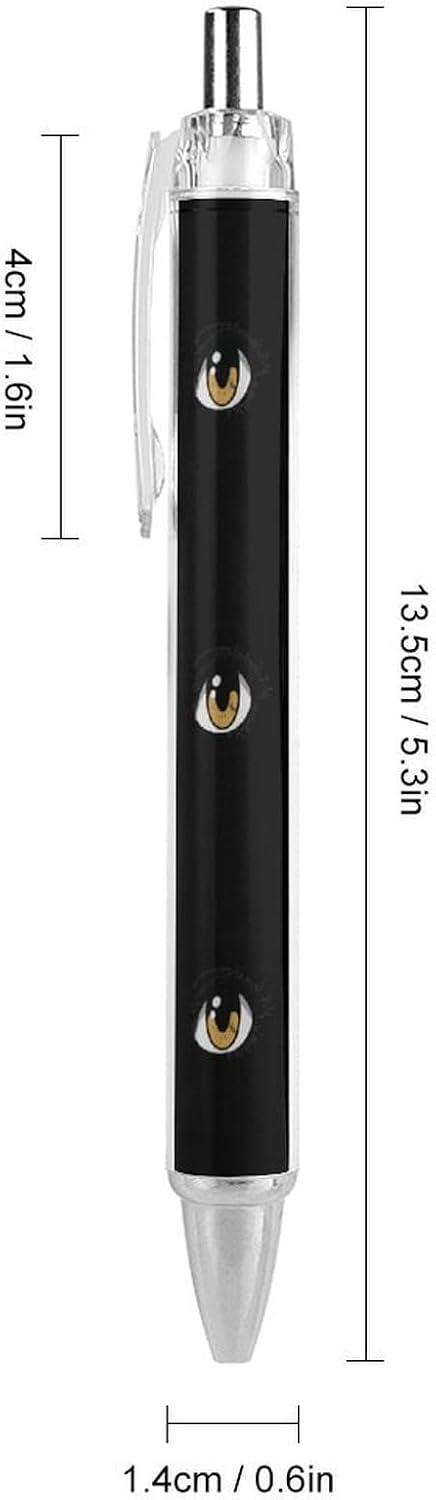 Anime Eyes Ballpoint Pen Black Ink Writing Pens 1 PCS image 2
