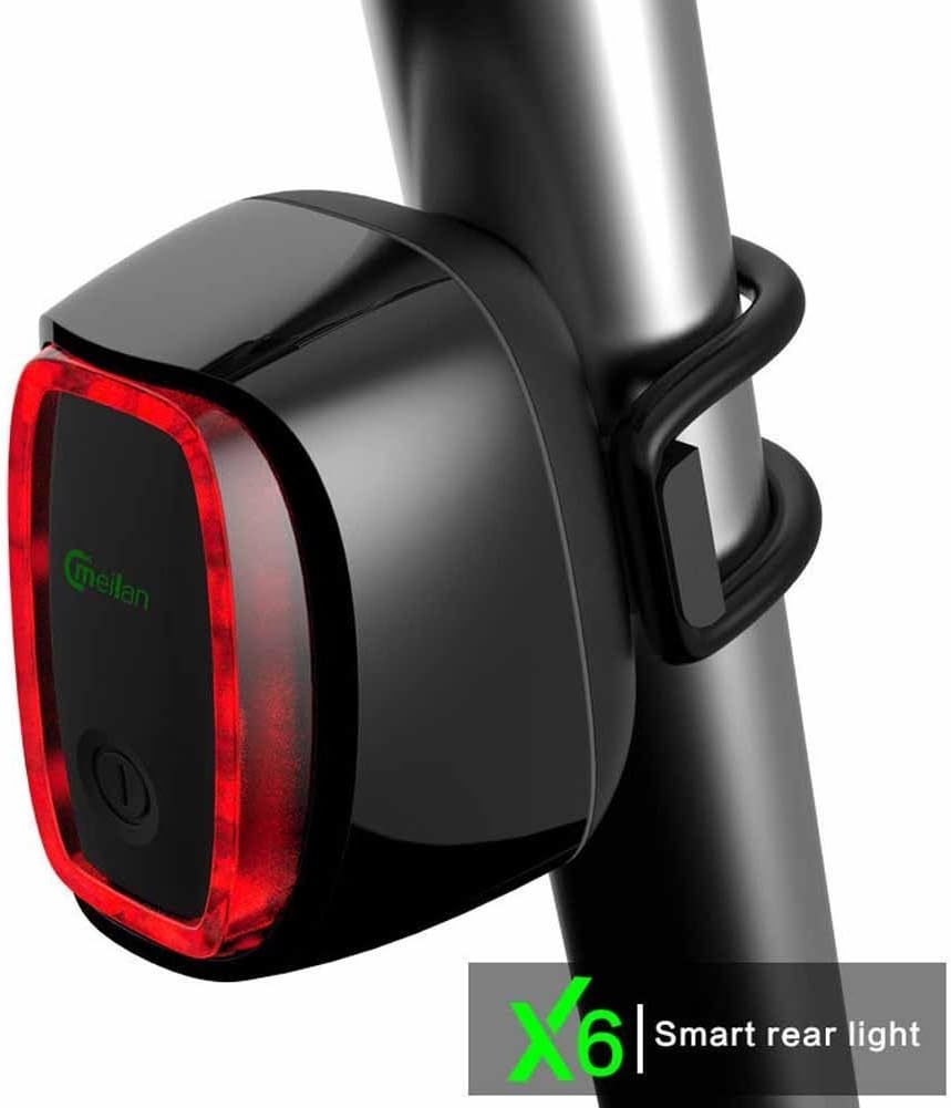 Bike TailLights Bicycle Tail Light USB Rechargeable LED Flashing Smart Bike Light with Motion and Daylight Sensor