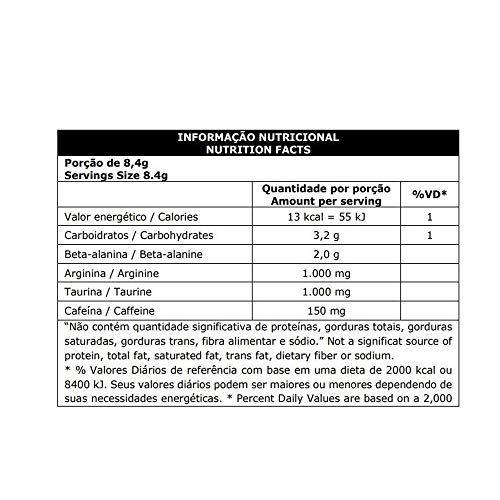 Pré Treino Horus - 300g Beta Alanina Arginina Taurina Cafeína - Max Titanium