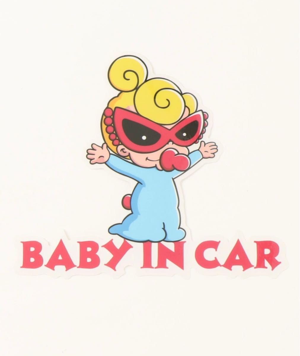 Amazon.co.jp: ヒステリックミニ ベビーインカー ステッカー babyincar