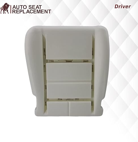 Miniatura 8 de 2002 2003 Ford F250 F350 Lariat Crew Cab Funda de asiento de cuero genuino de repuesto, con insertos perforados (parte inferior del pasajero, marrón