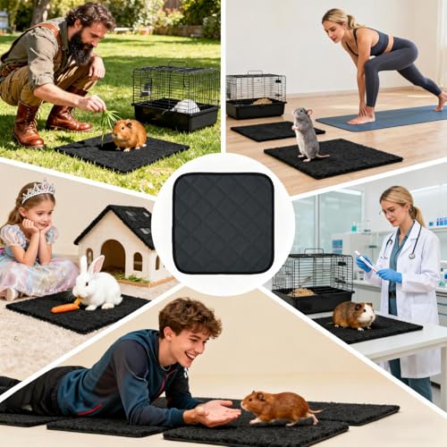 Tapis de couchage absorbant pour lapin et petit animal lavable