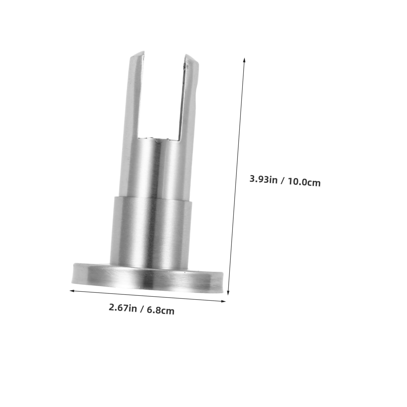 Soporte Metálico para Mampara de Baño en Acero Inoxidable Altura Ajustable 45-65 Mm