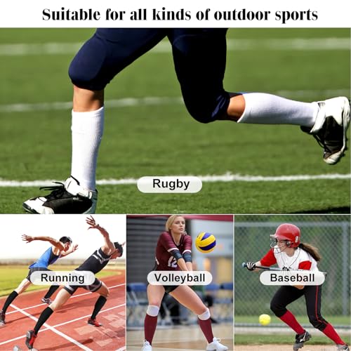 Unisex Soccer Socks Knee High Solid Baseball Football Sports Team Socks4