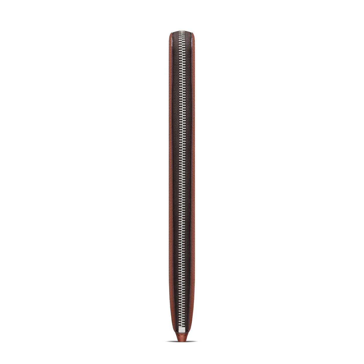 WOOLNUT Leder Folio f. iPad Pro 11 (M4/M5), iPad Air 11 (M2/M4) & iPad 10.9 (Gen 10) – Braun, Vollleder Hülle m. Reißverschluss & Stifthalter, passend f. iPad Pro/Air/10.9" Modelle 2018-2026