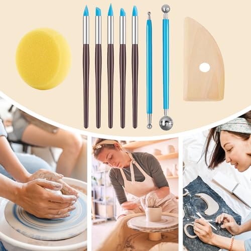 Jrkoo NTGJ Clay Tools Kit,28 Pcs Pottery Tools,Polymer Clay Tools,Air Dry Clay Tools Set thumb #3