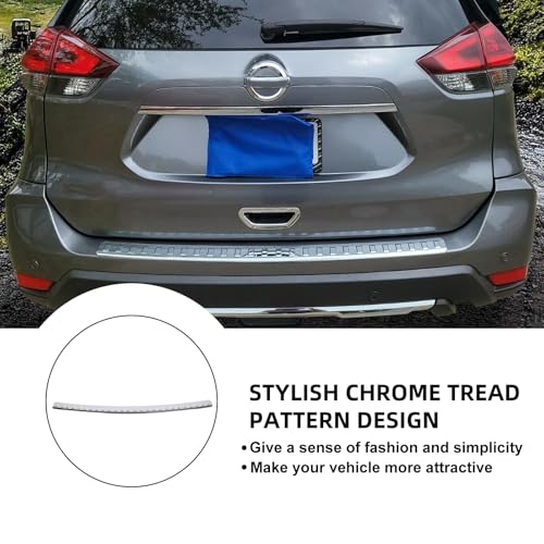 ECOTRIC Rear Bumper Guard Cover Pad Compatible with 2014-2020 Nissan Rogue 999T6-G2000 999T6G2000 999B1G500A 999B1-G500A Rear Bumper Tailgate Trim Molding Cover Panel Protector Chrome by ECOTRIC - Image 8