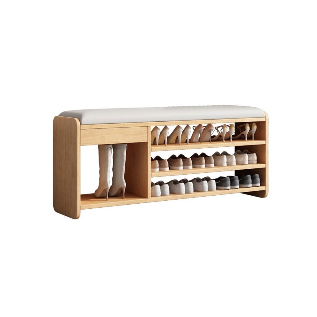 Aioneer Footstool For Front Door Entrance Shoe Changing Stool, Home Door Wearing Shoe Stool, Entrance Door Shoe Cabinet, Soft Bag Bench, Multi-Layer Shoe Rack Outdoor Bench Shoe -A-S100cm