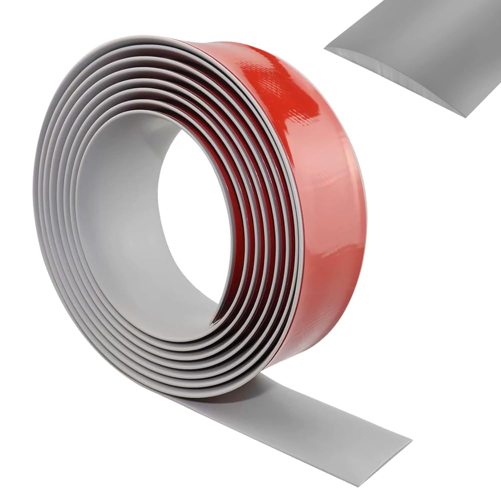 4cm breit übergangsprofil selbstklebend - übergangsleiste boden PVC abdeckleiste selbstklebend (grau 3M)