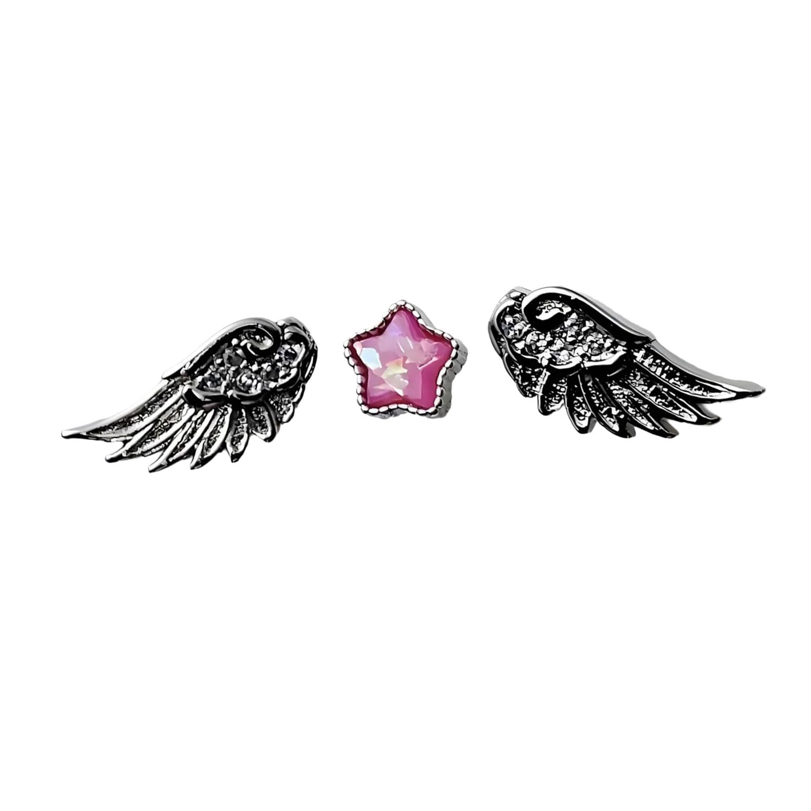 Maxtonser Lightweight Comfortable Star Wing Studs Earrings Stylish Ear Accessories for Daily Wear Travel and Gifting