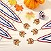Cunno 6 Pcs Turkey Medals Thanksgiving Turkey Bowl Medals 2'' Gold Award with Neck Ribbon for Thanksgiving Bowl Community Fall Holiday Events Sports Day Prizes (Football)