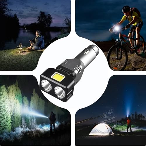 Cargador de coche USB y Tipo C con linterna LED dual 12V 24V 4