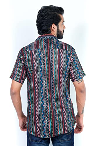 Image of HARPITA Men's Poly Cotton Digital Printed Stitched Half Sleeve Shirt