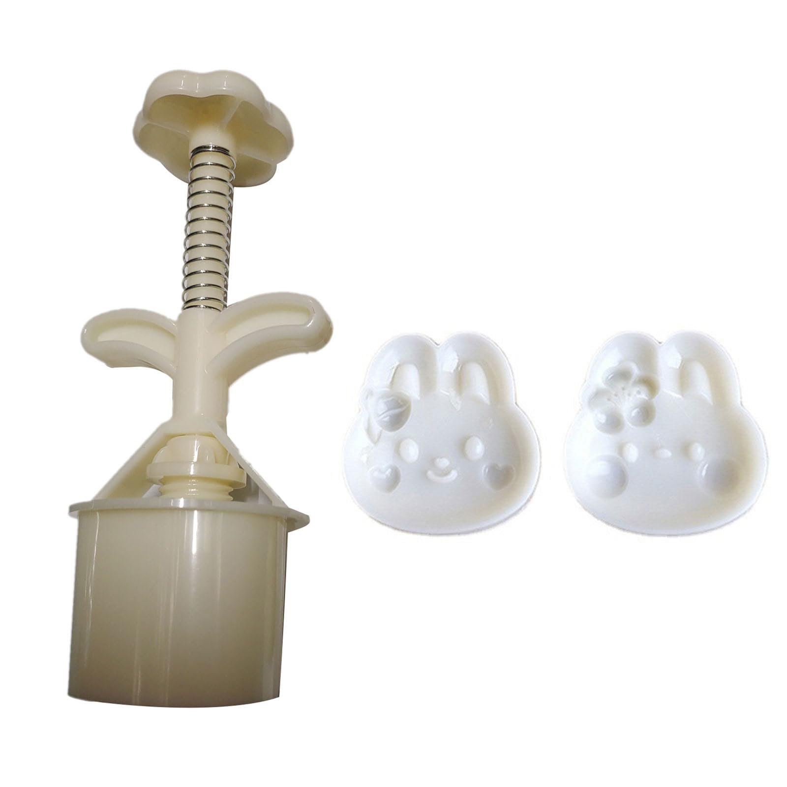 Mold Mid-Autumn Festival Hand Press Cookie Molds 3D Cherry-Rabbit Stamps Molds Pastry Cake Baking Tools