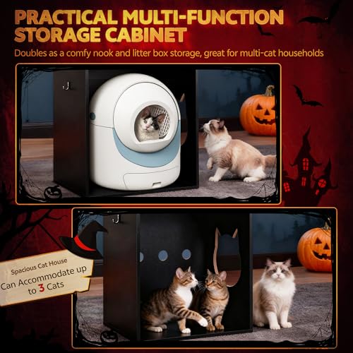 Torre para gato de 67 pulgadas con caja de arena integrada miniatura 4