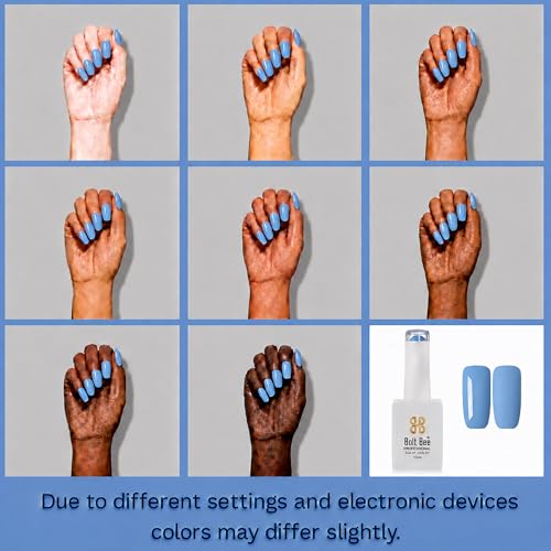 Image of Bolt Bee Blue Color Gel Nail Polish Soak Off UV Gel 15ML DIY at Home Manicure Salon Nail Art