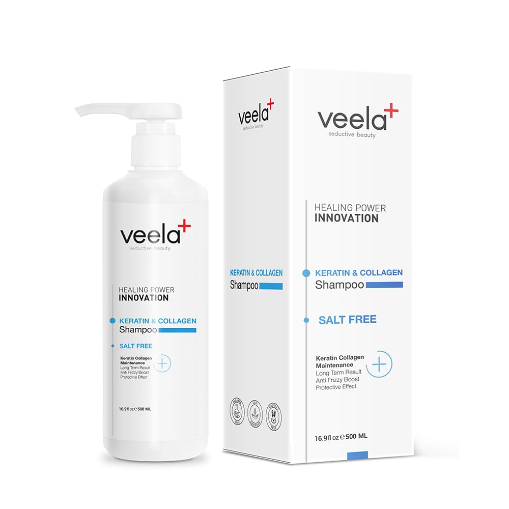 Hasar Görmüş Saçlar İçin Tuzsuz Keratin ve Kolajen Bakım Şampuanı - Keratin & Collagen Shampoo