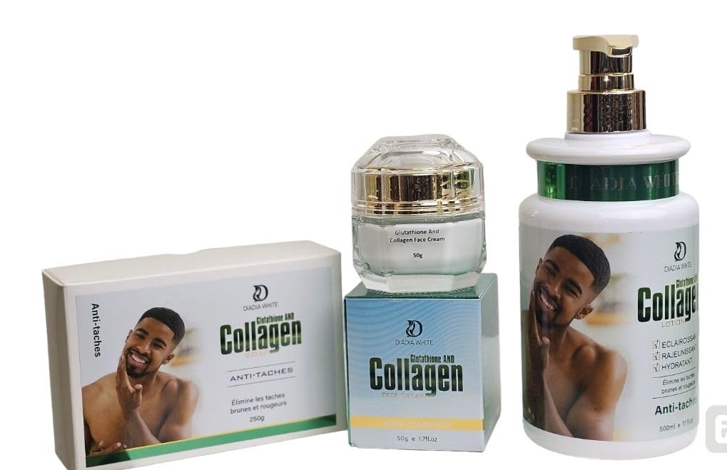 Diadia White Cosmetics Men's Skin Care Set Body Lotion, Serum, and Face Cream for Nourished, Smooth Skin, Age-less Benefits, and Effective Daily Moisturization for a Fresh, Revitalized Look