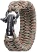 The Friendly Swede Trilobite Extra Beefy 550 lb Paracord Survival Bracelet with Stainless Steel Black Bow Shackle, Available in 3 Adjustable Sizes (Army Green Camo, fits 6”-7” Wrists)