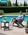 SERWALL Modern Outdoor Rocking Chair Set of 2, All Weather Rocking Adirondack Chair for Patio, Porch, Garden, Backyard, Grey