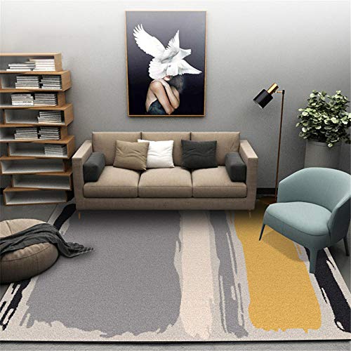 Tapis de chambre à coucher lavable à rayures géométriques 45 * 115CM - 2