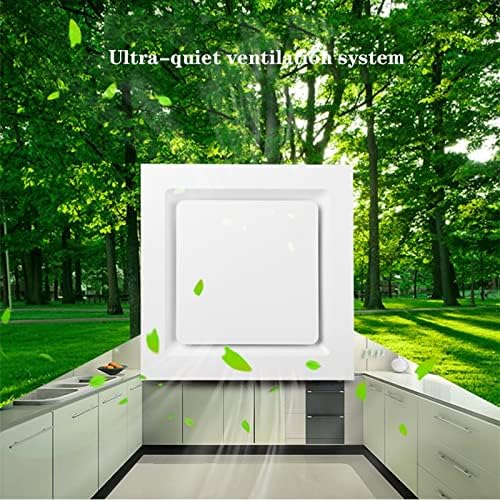 10" Ducted Exhaust Fan - Silent Ceiling Ventilation System for Kitchen/Bathroom, 40W, Stylish White/Silver/Gold Finish, Efficient Air Circulation, Home Ventilation Solution