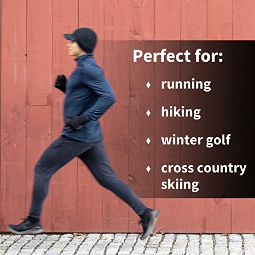 Trailheads Men's Fleece Ball Cap With Drop Down Ear Warmer | The Trailblazer Adventure Hat - Black #TOP5