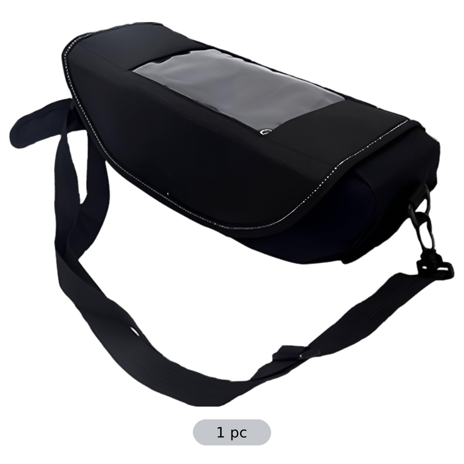 Sacoche de Guidon Moto 12,6 x 5 x 4 Pouces, Sac Moto avec écran Tactile pour Navigation, Sac Outil de Voyage Universel Compatible Yamaha BMW Triumph, Format Compact, Grande capacité